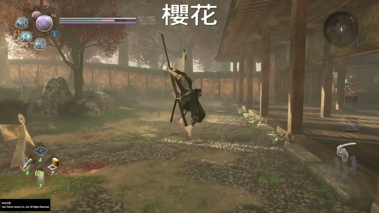 仁王2　雙刀連技慢動作分享+實戰