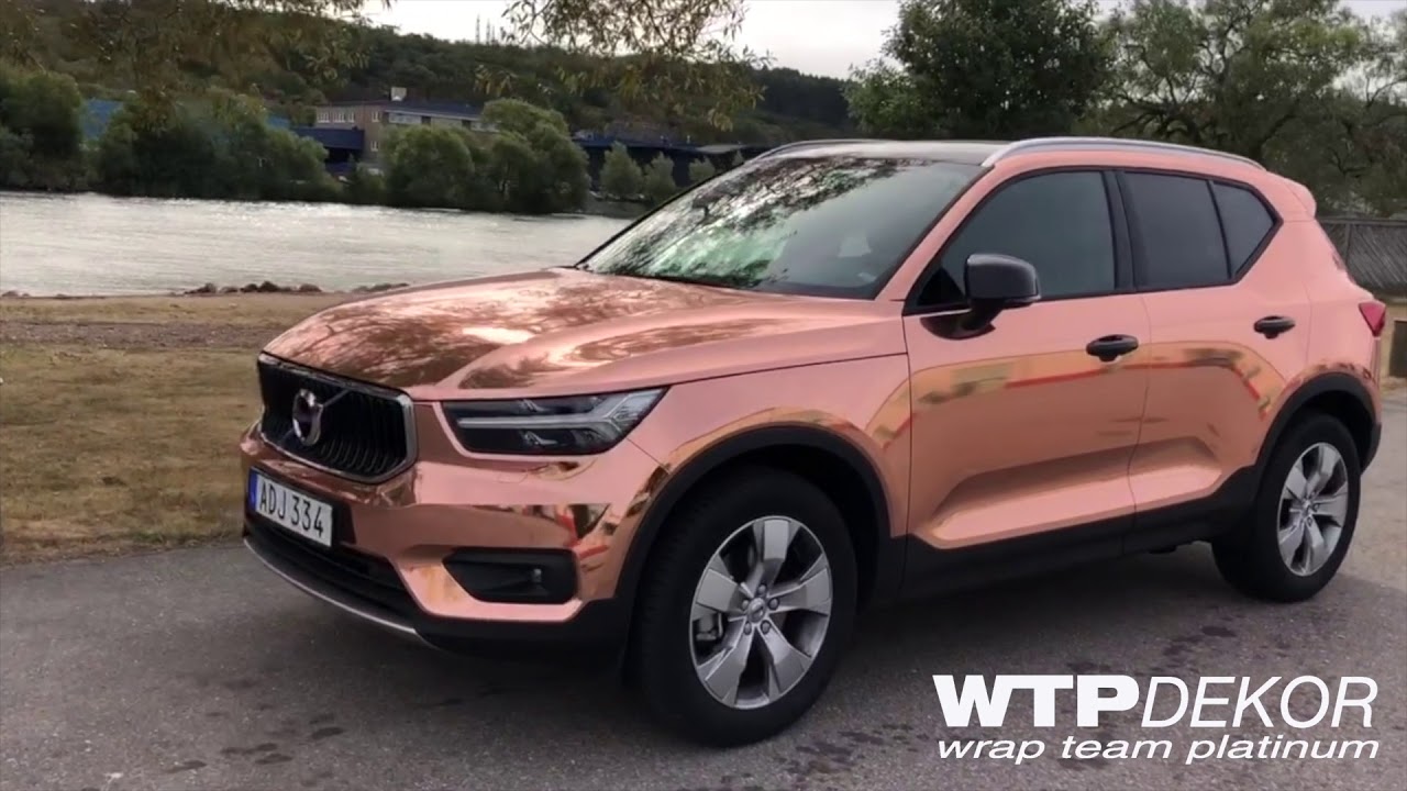 Volvo XC40 full wrap, Comfort Chrome Rose Gold