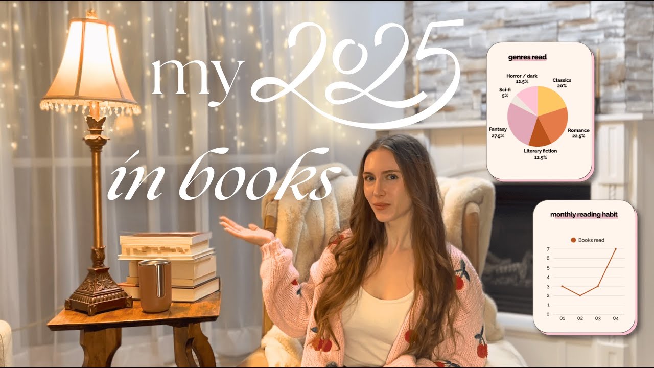 2025 reading wrap-up ✨🧾 stats, top 5 books & honorable mentions