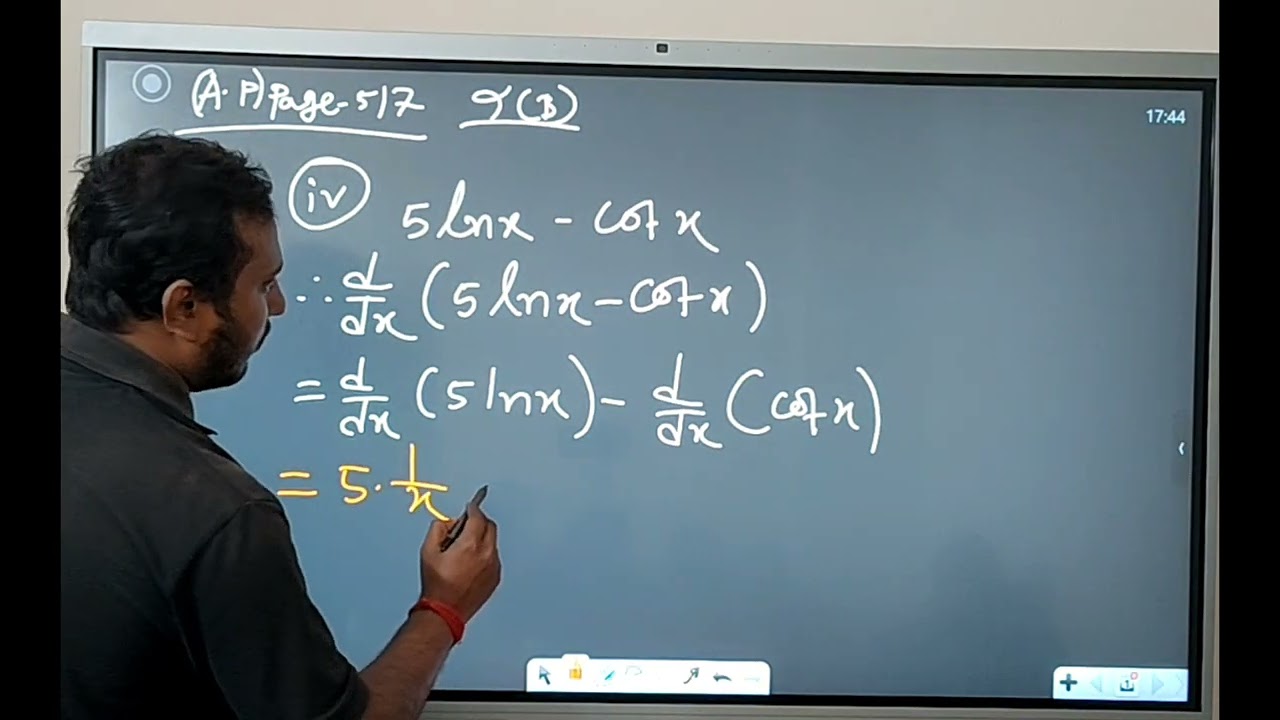 অন্তরীকরণ। Chapter 9(B). Example 35(iv). অক্ষর পত্র।  A2AMathematics.