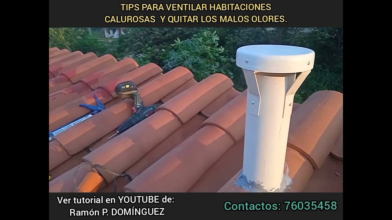 VENTILACI&Oacute;N NATURAL POR CHIMENEA DE PVC.