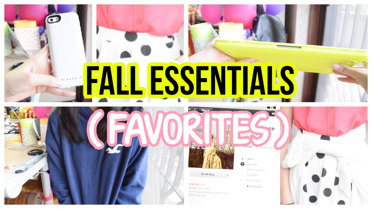 ♡ Fall Essentials / Favorites: Fashion, Tech & Music | AlohaKatieX ♡
