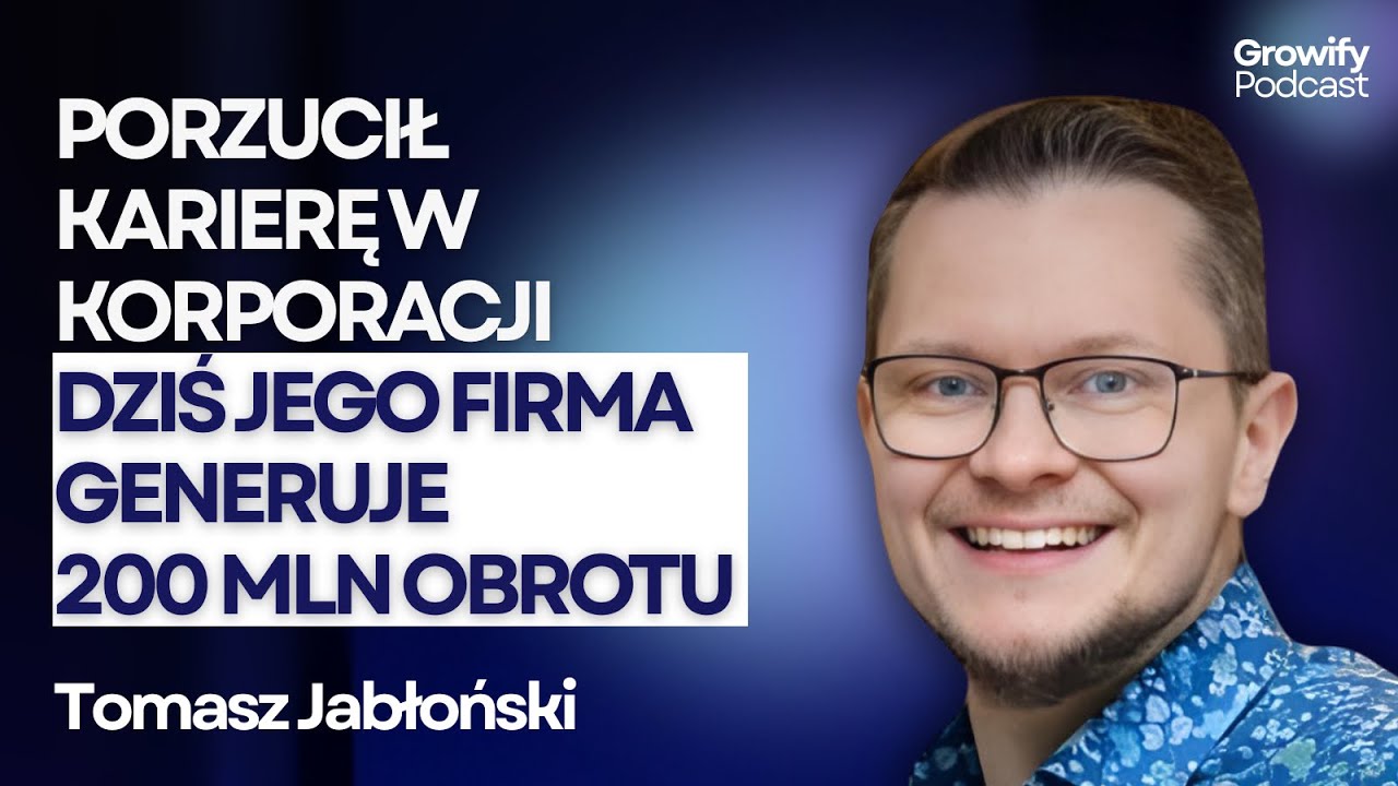 Jak zbudować jedną z najszybciej rosnących firm w Europie? | Tomasz Jabłoński