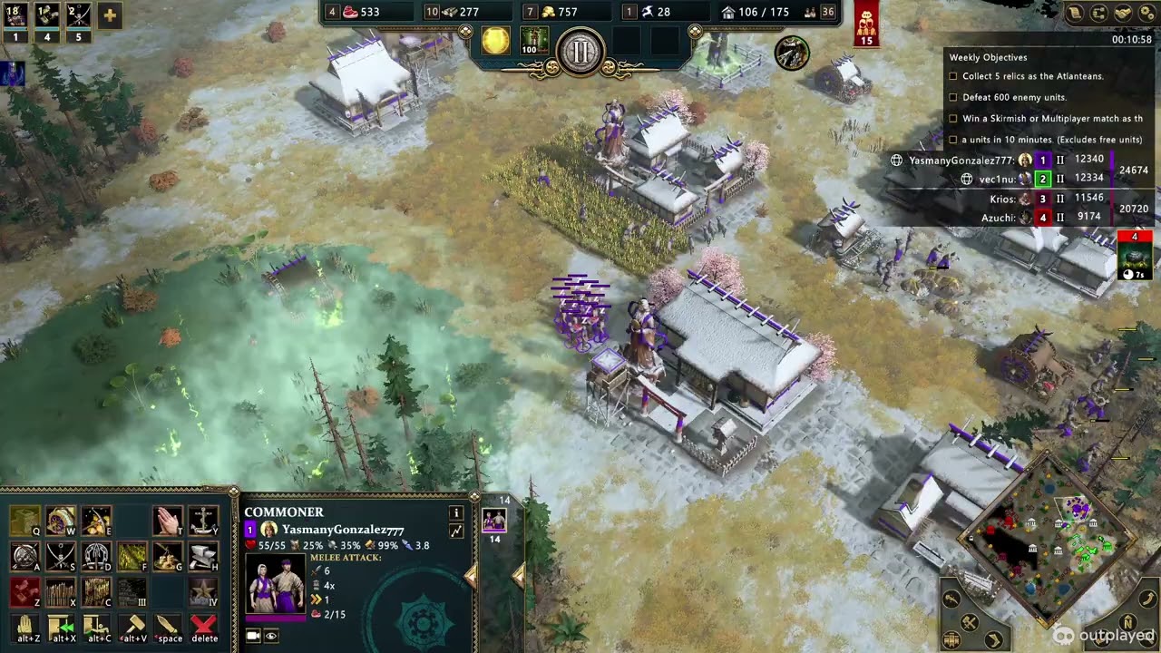 Japanese - Amaterasu - A nice 2v2 --- Age of Mythology Retold