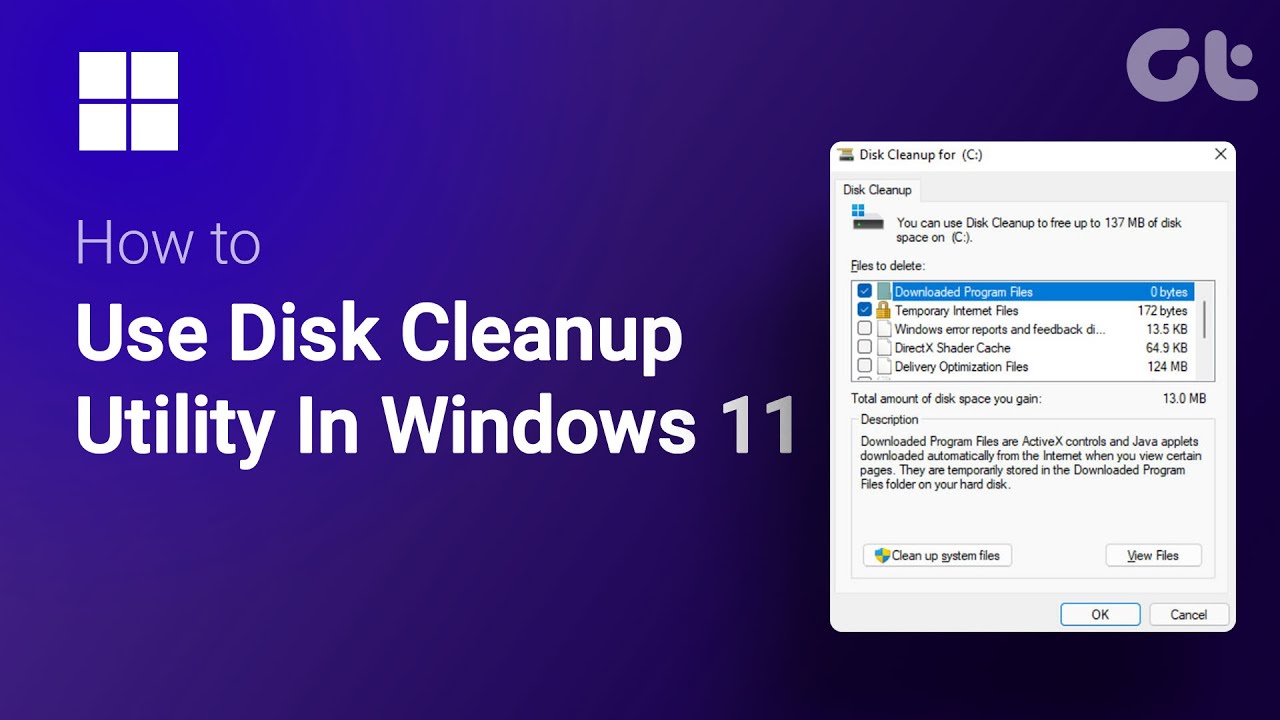 How To Use Disk Cleanup Utility In Windows 11 | Clean Junk Temporary Files From C Drive |