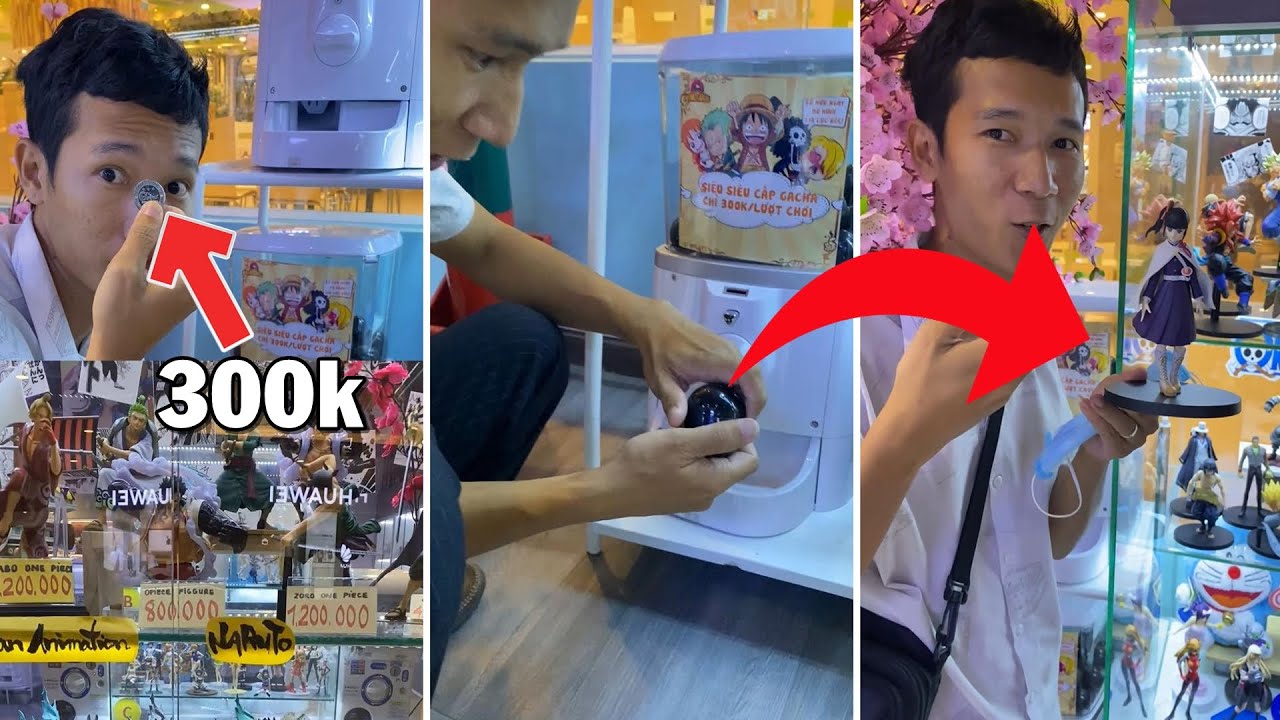 Lâm Vlog Chơi Trò Mở Gacha Siêu Đắt Trúng Figure Anime!? | Lâm Vlog Video Ngắn 