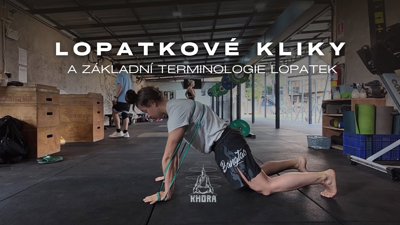 Terminologie lopatek a lopatkové kliky (scapula pushups)