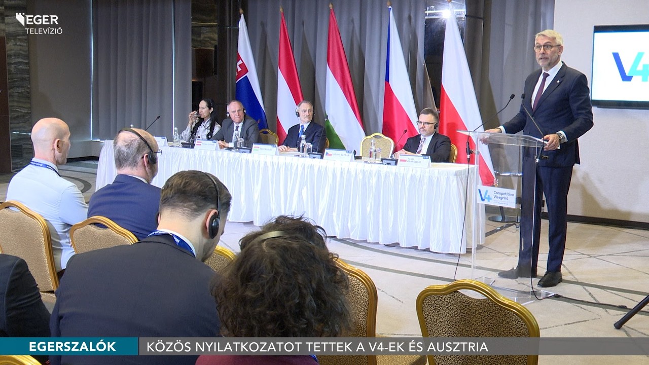 K&ouml;z&ouml;s nyilatkozatot tettek a V4-ek &eacute;s Ausztria - 2026.03.09.