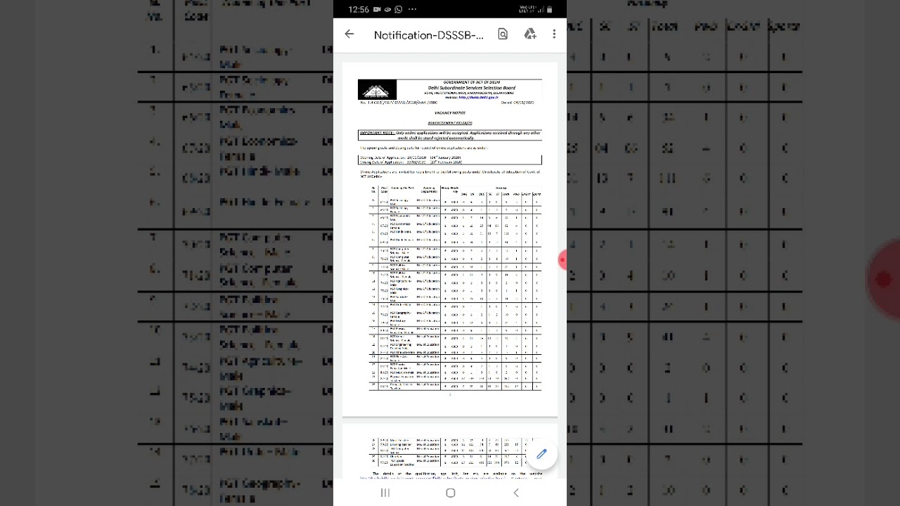 Delhi government recruitment notification 2019