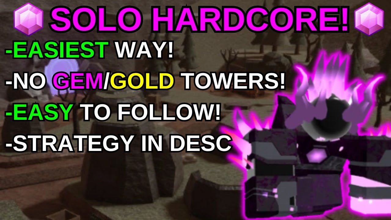 EASIEST WAY TO SOLO HARDCORE NST (DOC INCLUDED) | Tower Defense Simulator