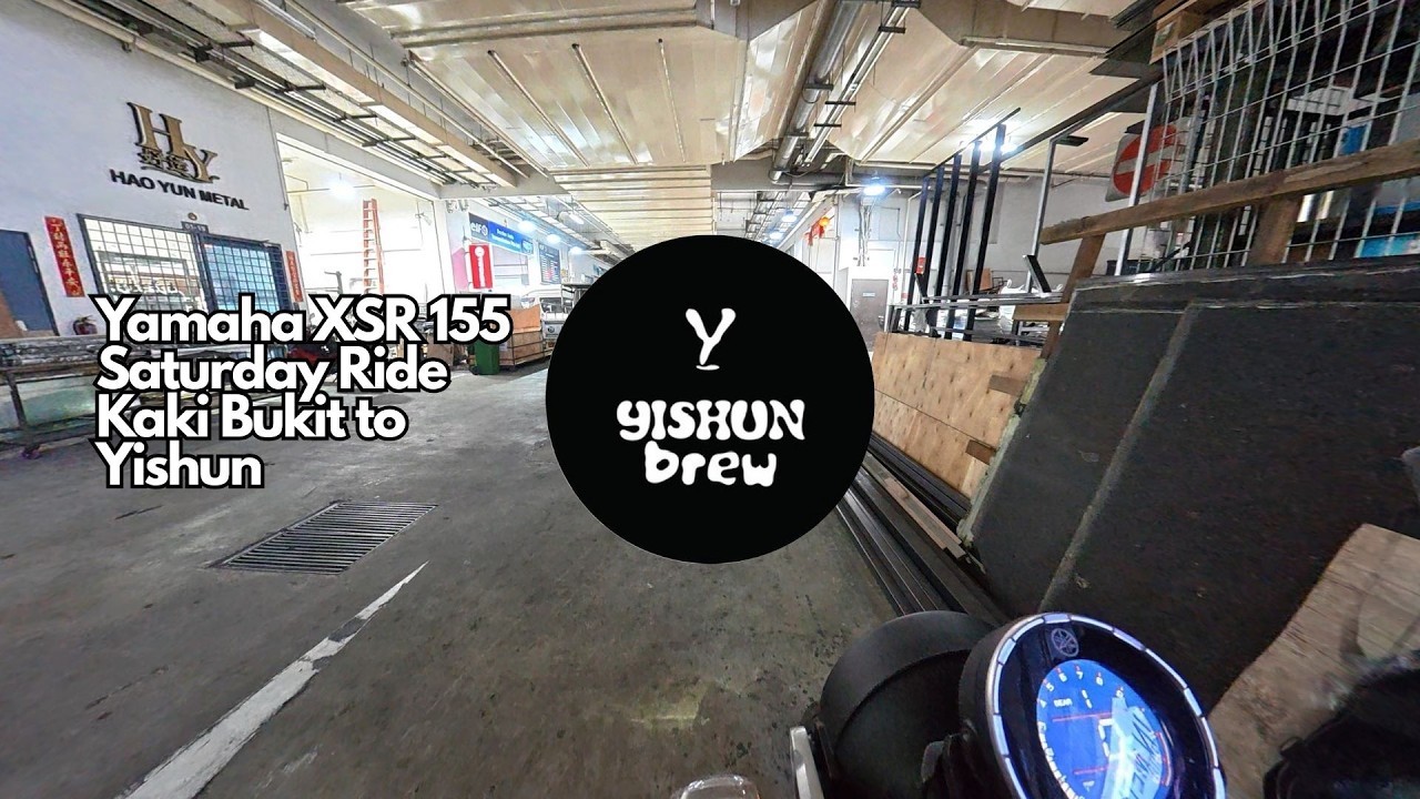 Yamaha XSR 155 | Singapore | Engine/Road sounds | Saturday Ride | Kaki Bukit to Yishun