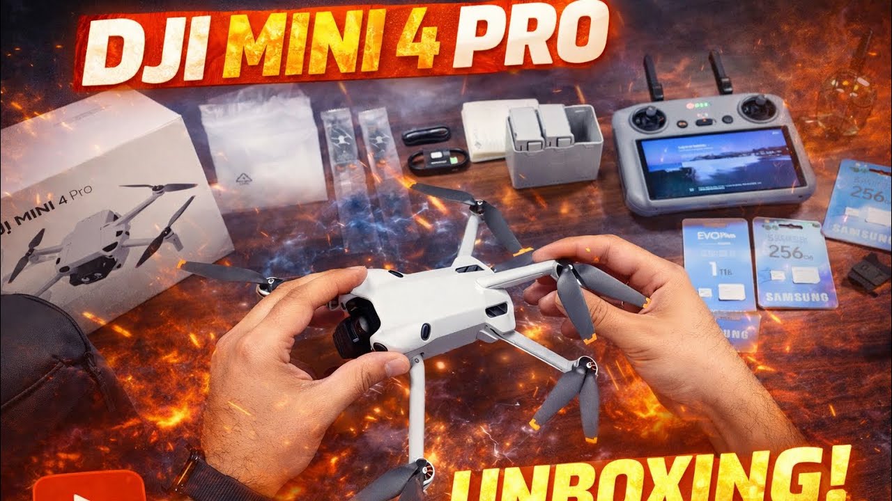 DJİ MİNİ 4 PRO COMBO PLUS UNBOXİNG