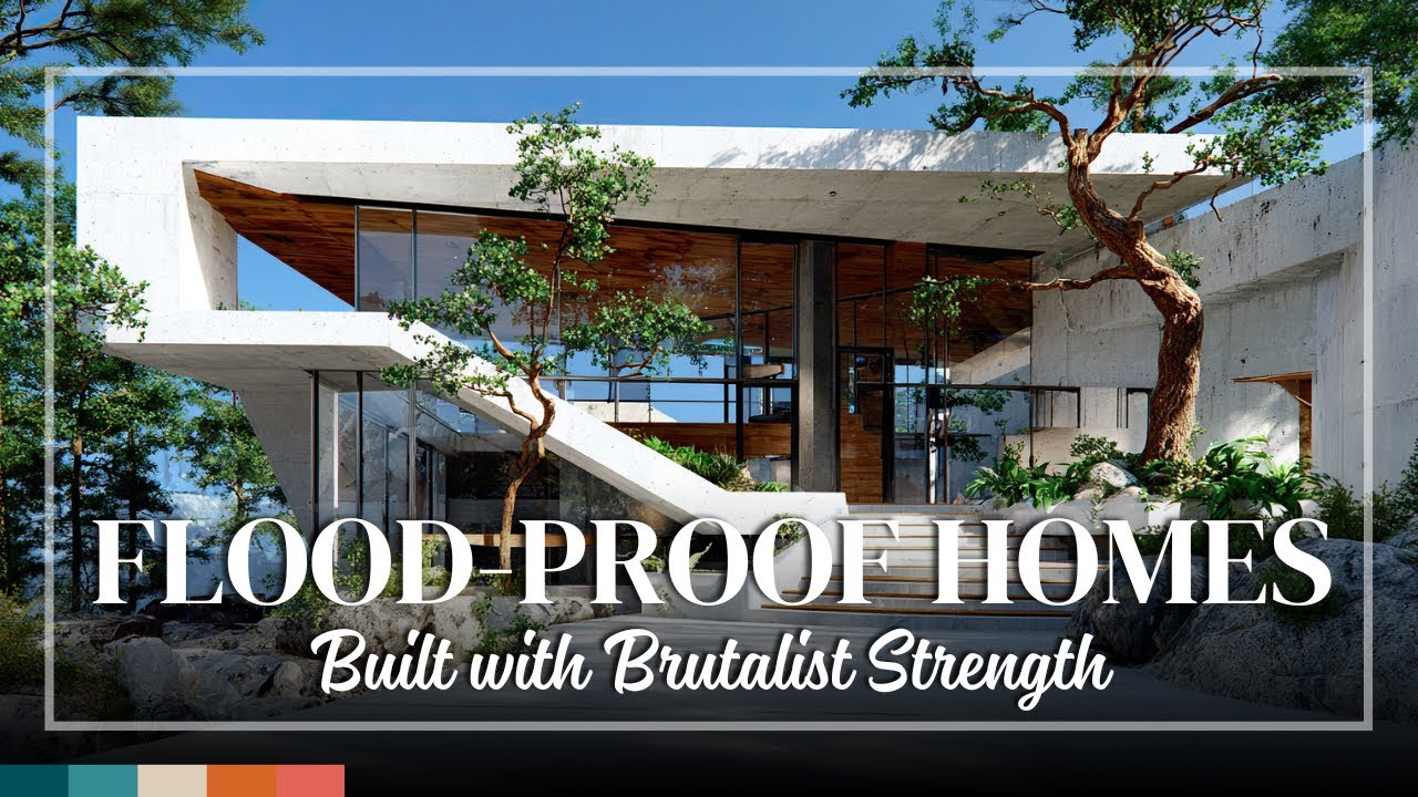 Flood-Resistant Concrete Homes: Brutalist Architecture Designed for Rising Waters