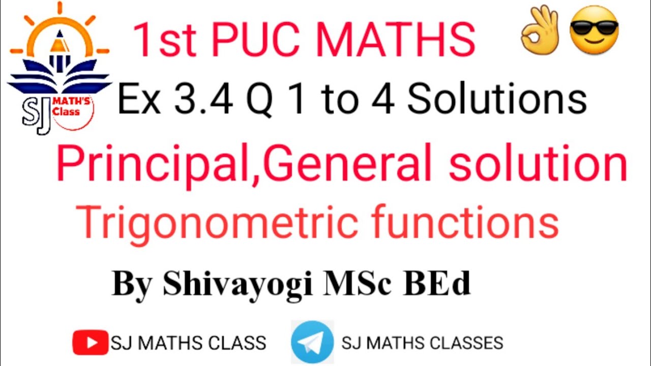 1st pu 2,3M important questions solution/Class 11 ex 3.4 q 1 to 4/1st pu Ex 3.4 q 1 to 4 solutions.