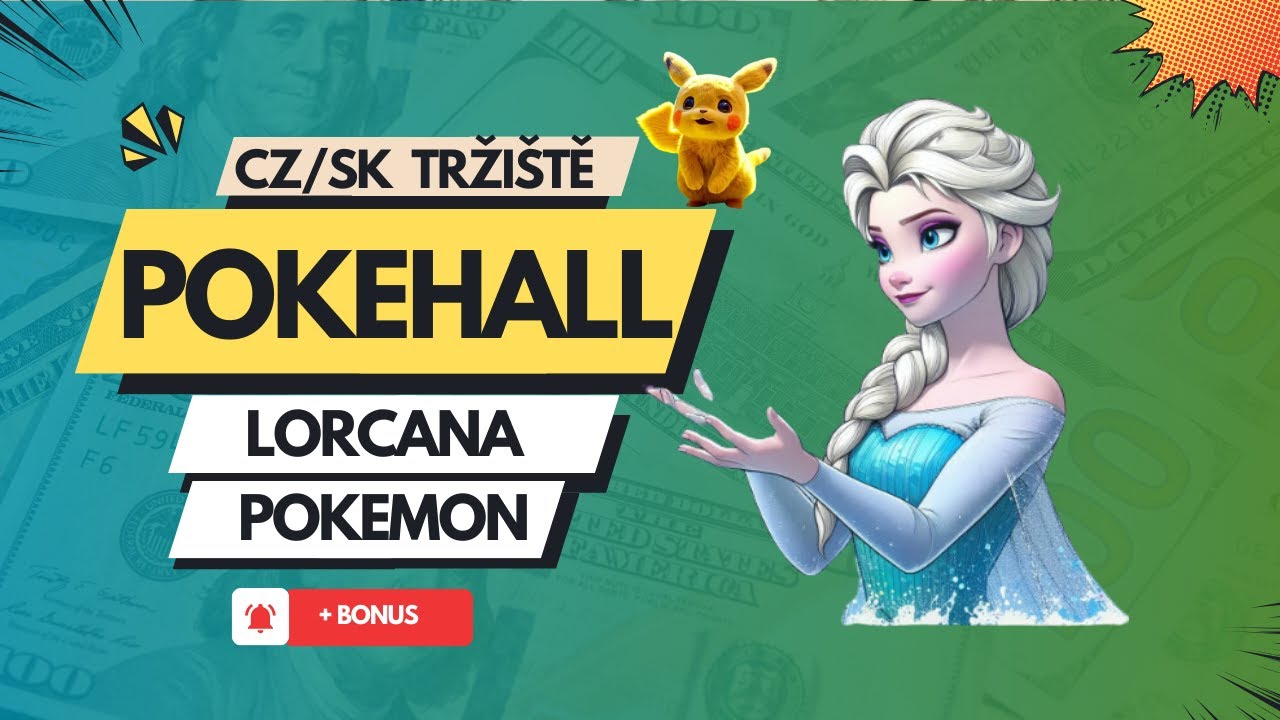 Pokehall tržiště 🔥 Lorcana - Pokemon CZ/SK 🤩 + BONUS❤️‍🔥