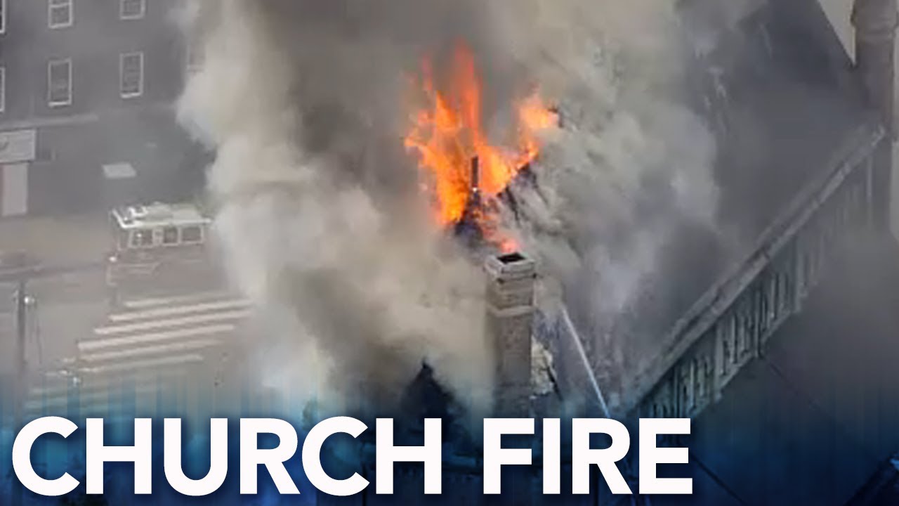 Firefighters battling church fire in Philadelphia | Live Video