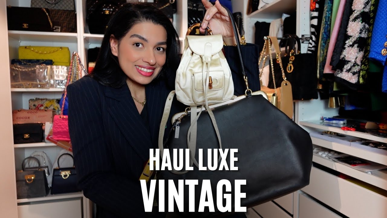Haul luxe vintage ✨ Sac à dos Gucci, Coach kisslock & bijoux. Ebay, Ricardo & Vestiaire Collective.