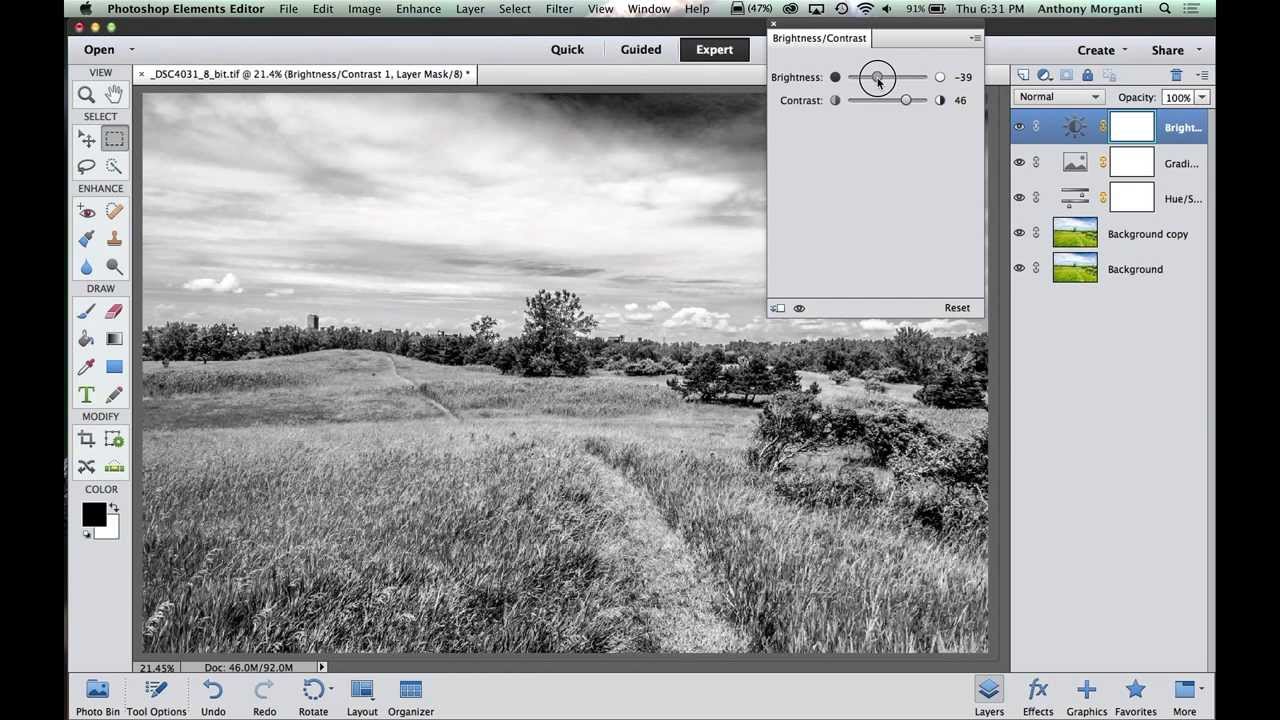 Learn Adobe Elements - Episode 8: Adjustment Layers