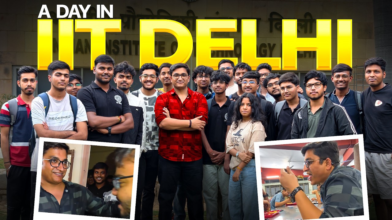 A DAY in IIT Delhi by Sachin Sir😎🔥