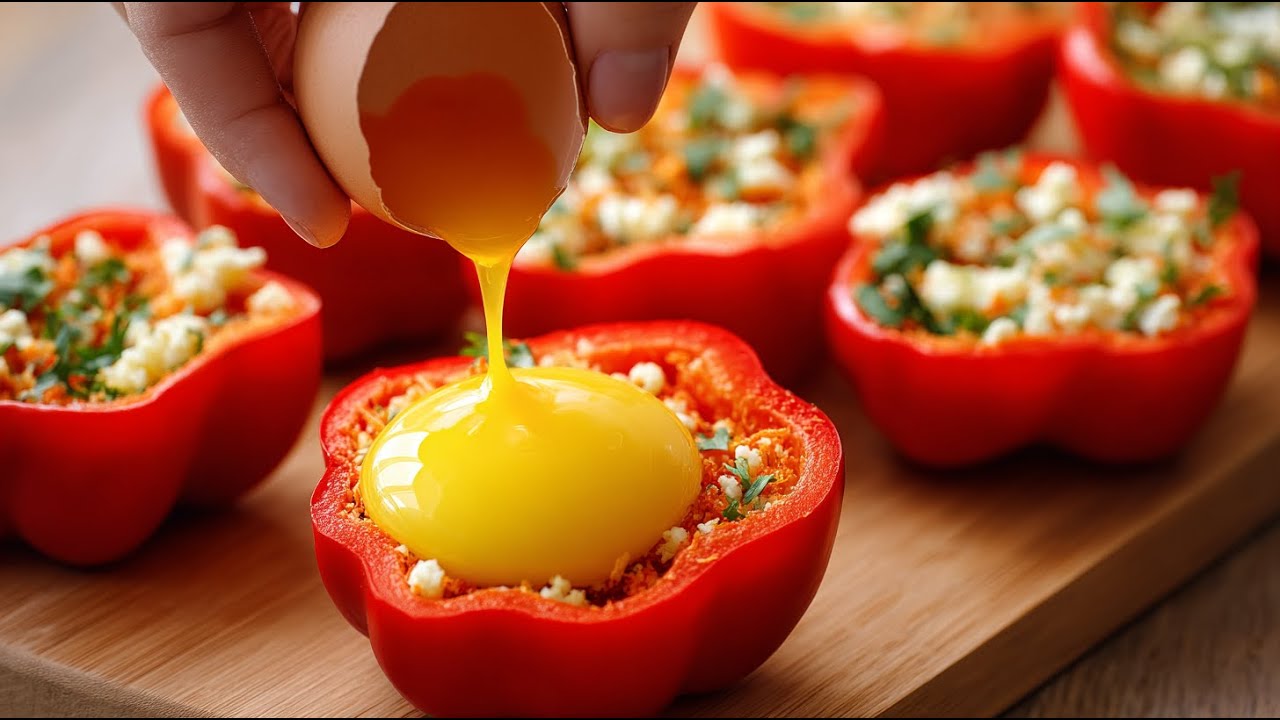 Приготовь перцы и помидоры вот так! Вкуснее мяса -  всего за 5 минут! 🌶️🍅