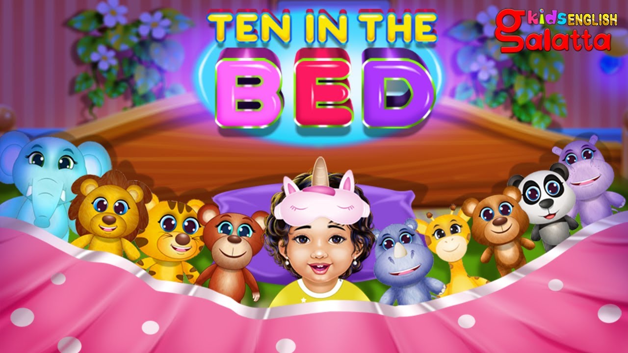 Ten in the Bed - English Nursery Rhymes for Children | Number song | Galatta Kids | Kids song