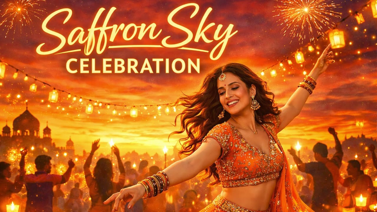 Saffron Sky Celebration - AjAi India Vibes