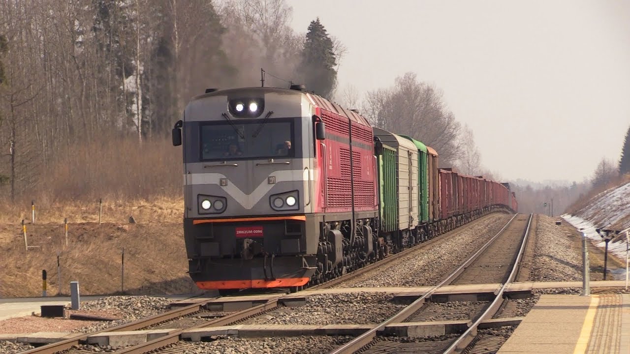 Тепловоз 2М62УМ и дизель-поезда ДР1АЦ / 2M62UM loco and DR1AC DMU's
