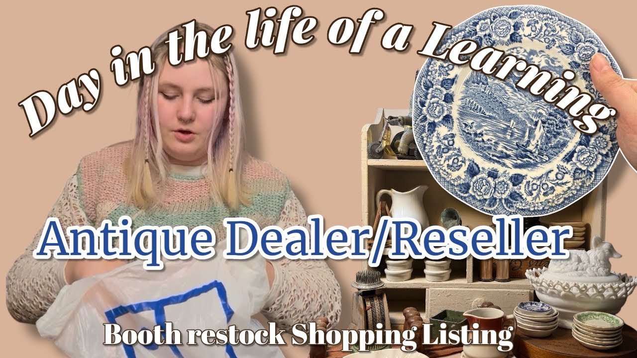 Day in the life of a learning Antique Dealer, spend a day with me completing essential tasks