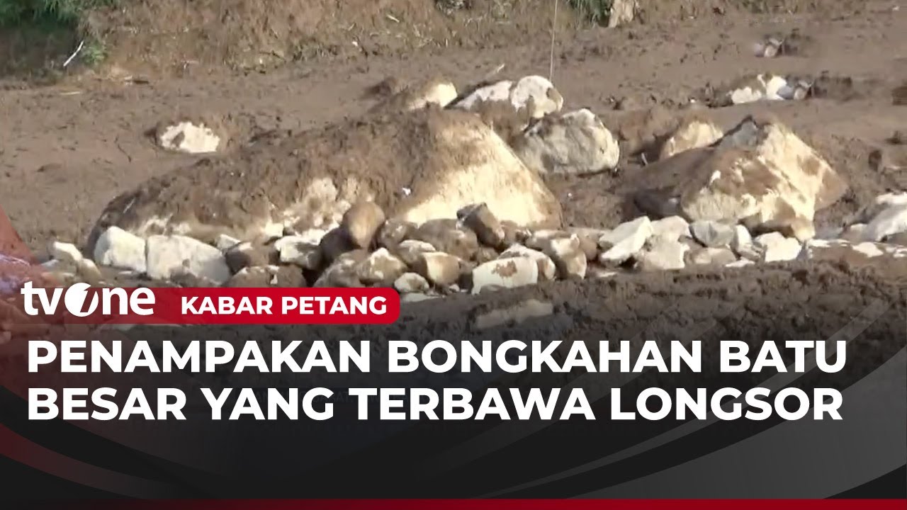 Bongkahan Batu Besar Terbawa Longsor Timpa Permukiman | Kabar Petang
