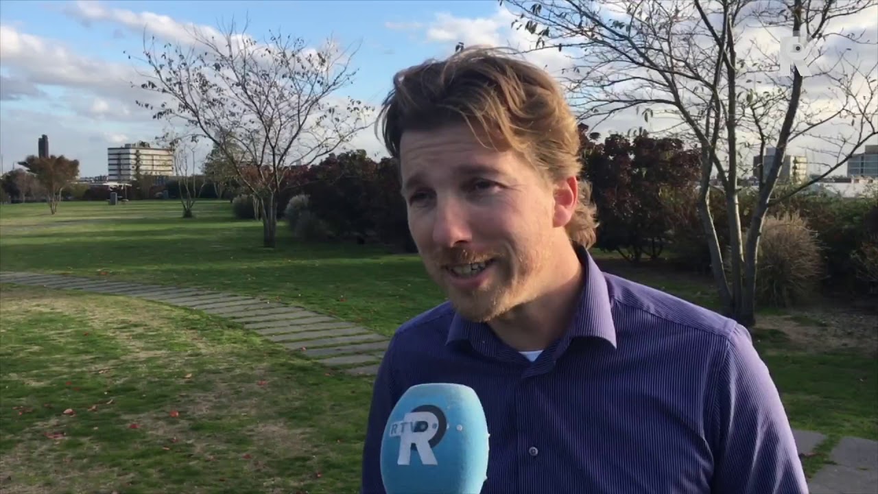 Vossenjacht op het Dakpark in Rotterdam