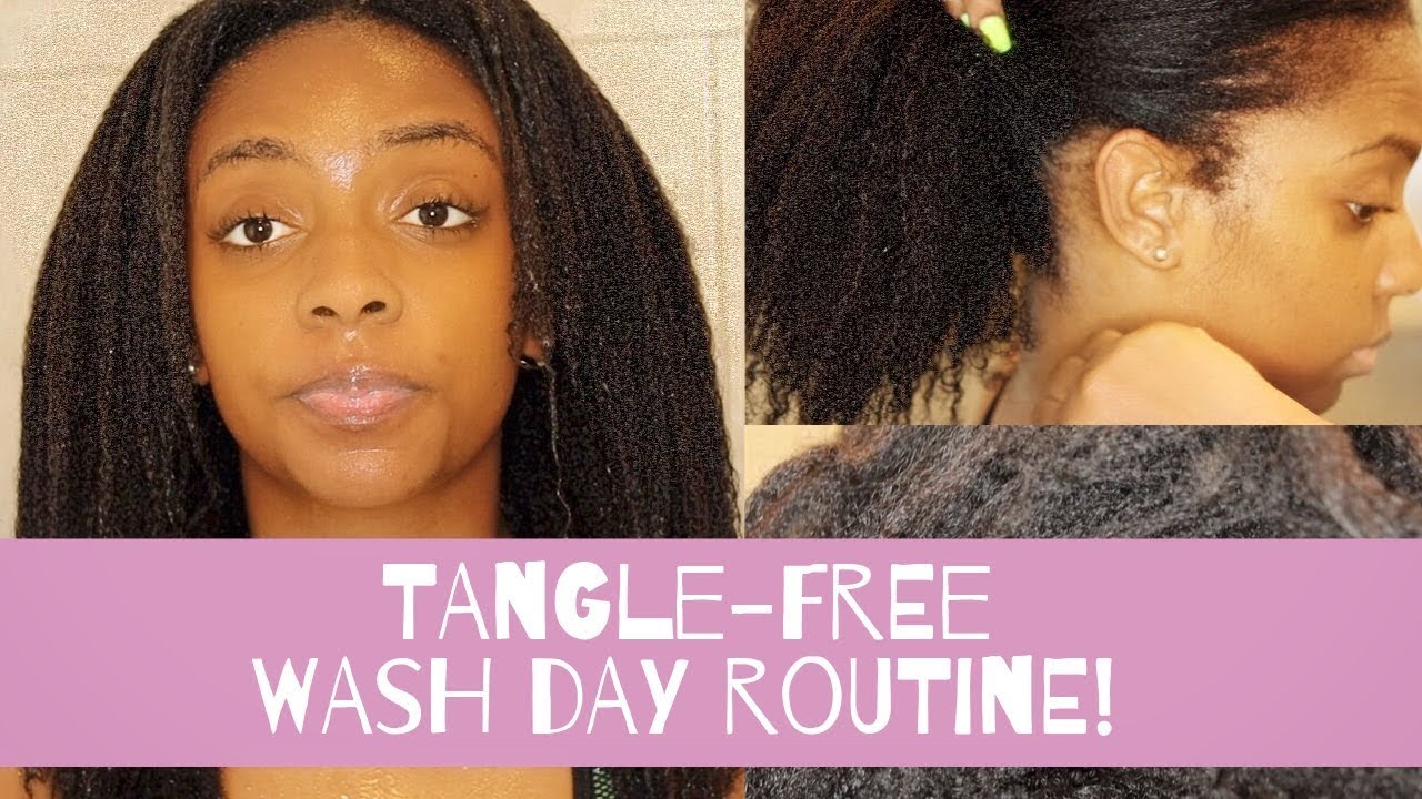Wash Day Routine on Dry, Tangled Texlaxed Hair
