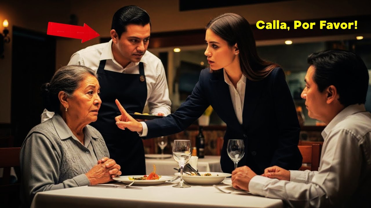 Mi Nuera Me Prohibió Hablar En La Mesa: “Calla, Por Favor”. Pero El Mesero Escuchó Todo Y No Se