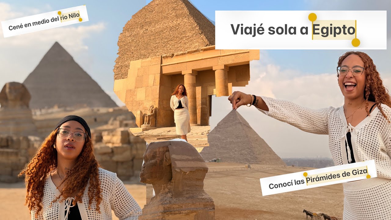 Viajando sola a Egipto🇪🇬 | Piramides, historia y cena romántica por el río Nilo ✨- Vlog Egipto día 1