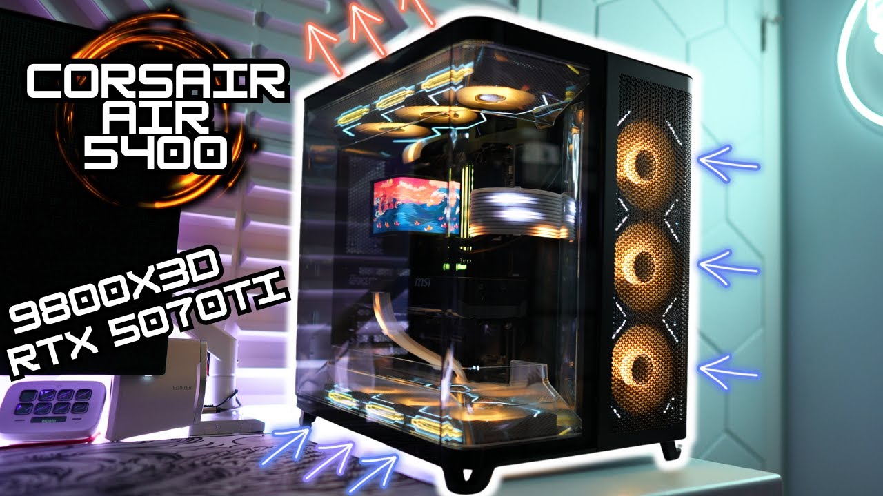 Corsair AIR 5400 Black Triple Chamber Gaming PC: Step by Step Guide on How To Build