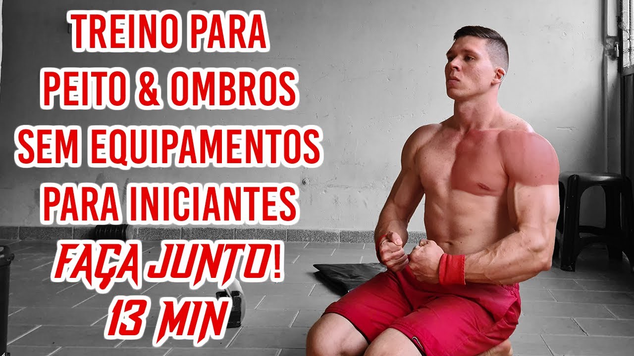 Treino de PEITO & OMBROS para INICIANTES | 13min