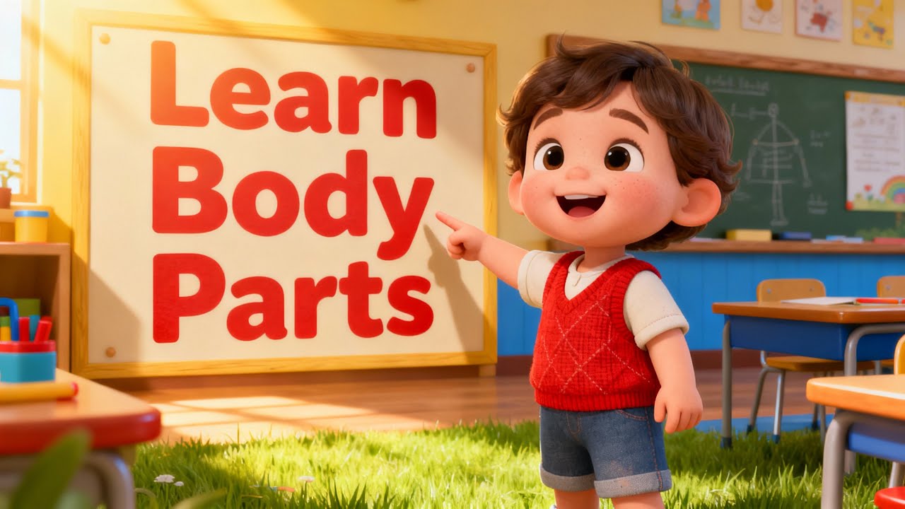 Parts of Body | Body Parts Name | 10 Body Parts | Body Parts Name in English with Pictures | Toddler