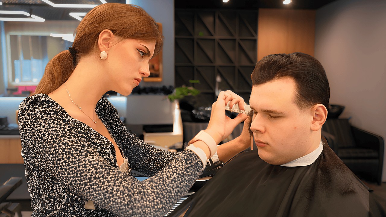 Extremely Through Scissors Haircut Package by PRO Lady Barber Daria