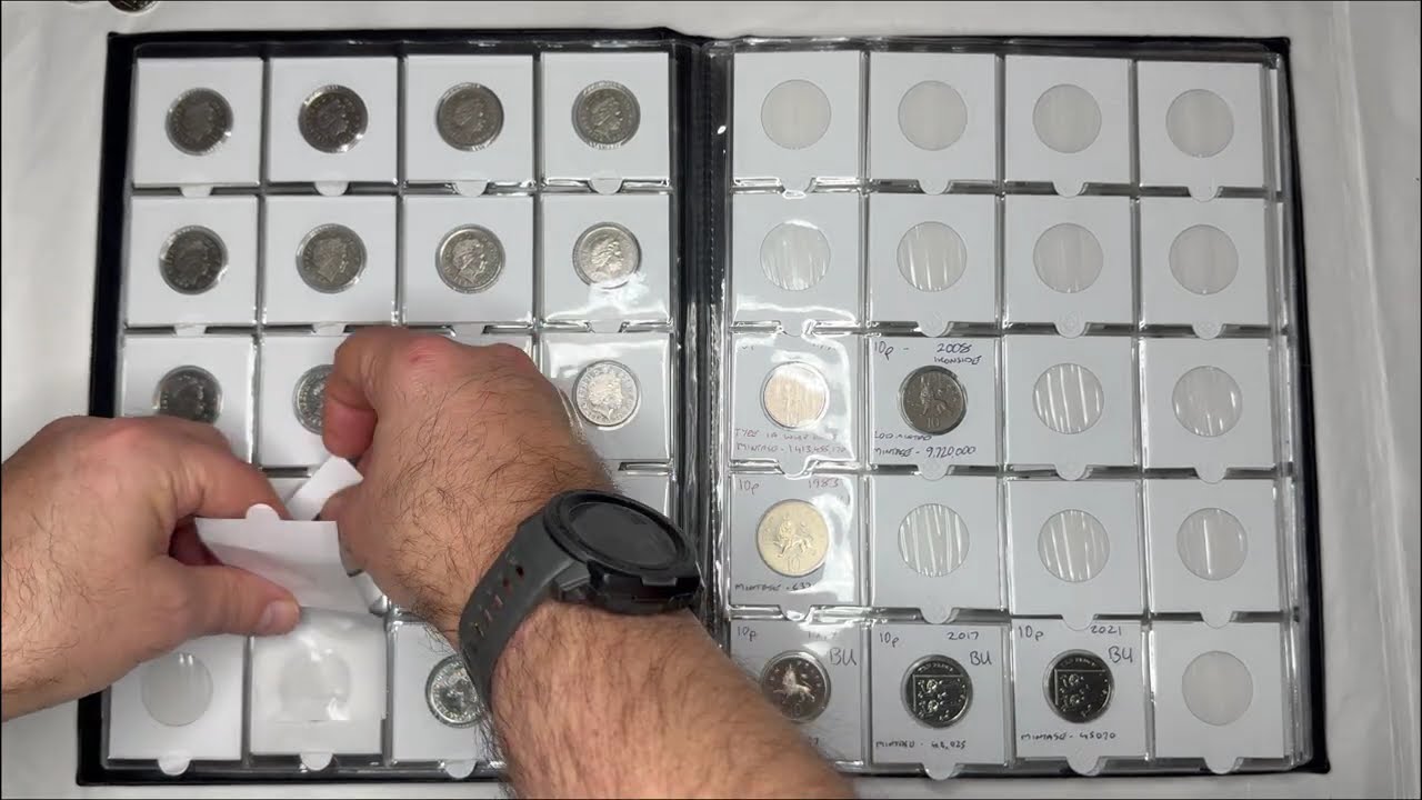 2022 Queen Elizabeth II 10p found in circulation, and a look at the 10p Album including Alphabet