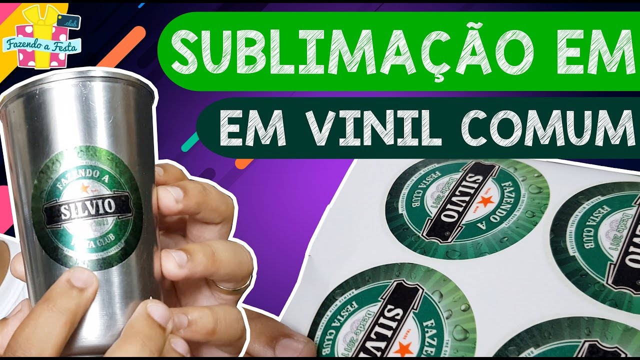 Adesivo em VINIL com impressão a PROVA D'água! Sublimação em VINIL COMUM!