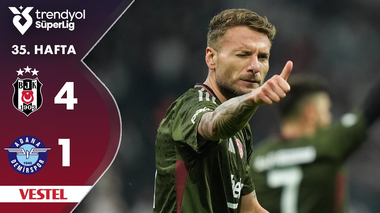 Vestel | Beşiktaş (4-1) Adana Demirspor - Highlights/Özet | Trendyol Süper Lig - 2024/25