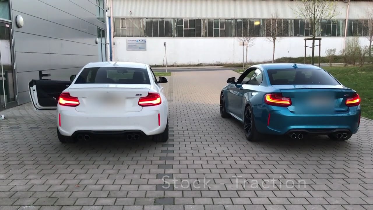 Exhaust Sound Comparison BMW M2 N55 stock and HJS300 Downpipe