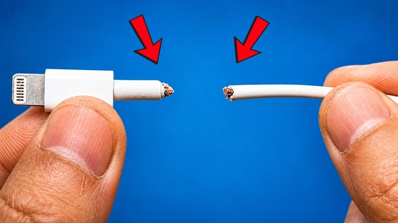 Отличное изобретение! Легко и надежно почините кабель вашего iPhone дома!