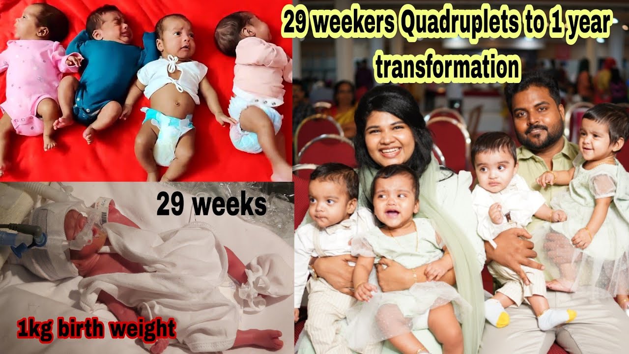 Quadruplets turns 1 today/ journey till the date..