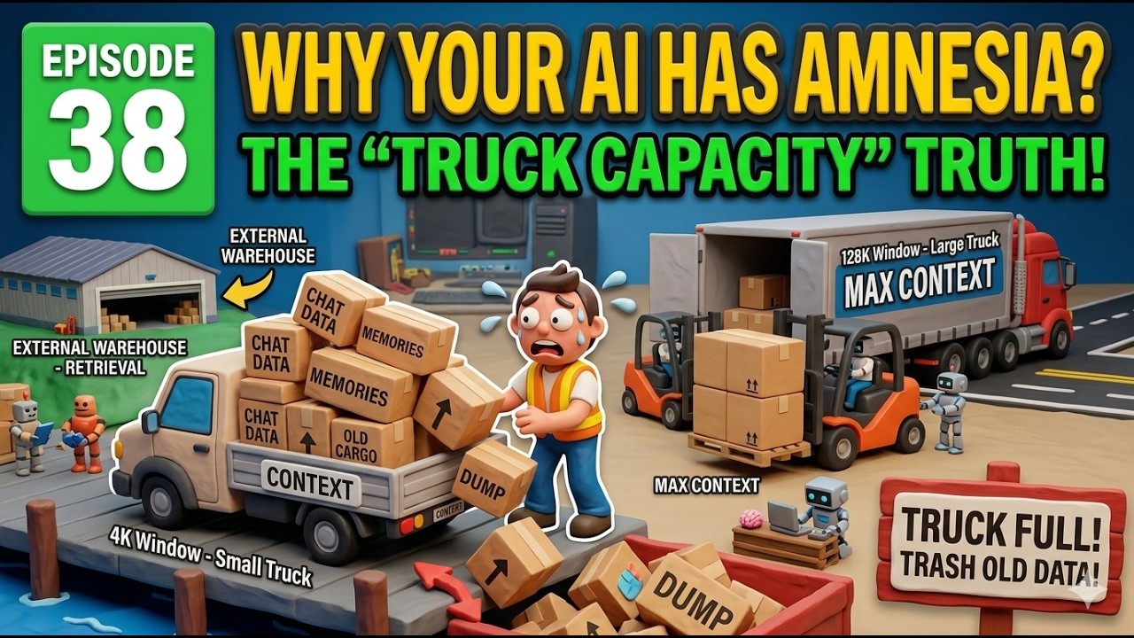 Why Your AI Has Amnesia: The 'Truck Capacity' Truth about Context Windows