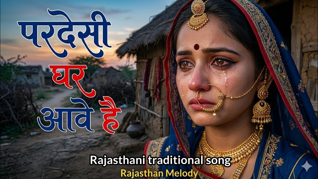 परदेसी घर आवे है 😭🥲 । राजस्थानी विरह लोकगीत । Rajasthan Melody 
