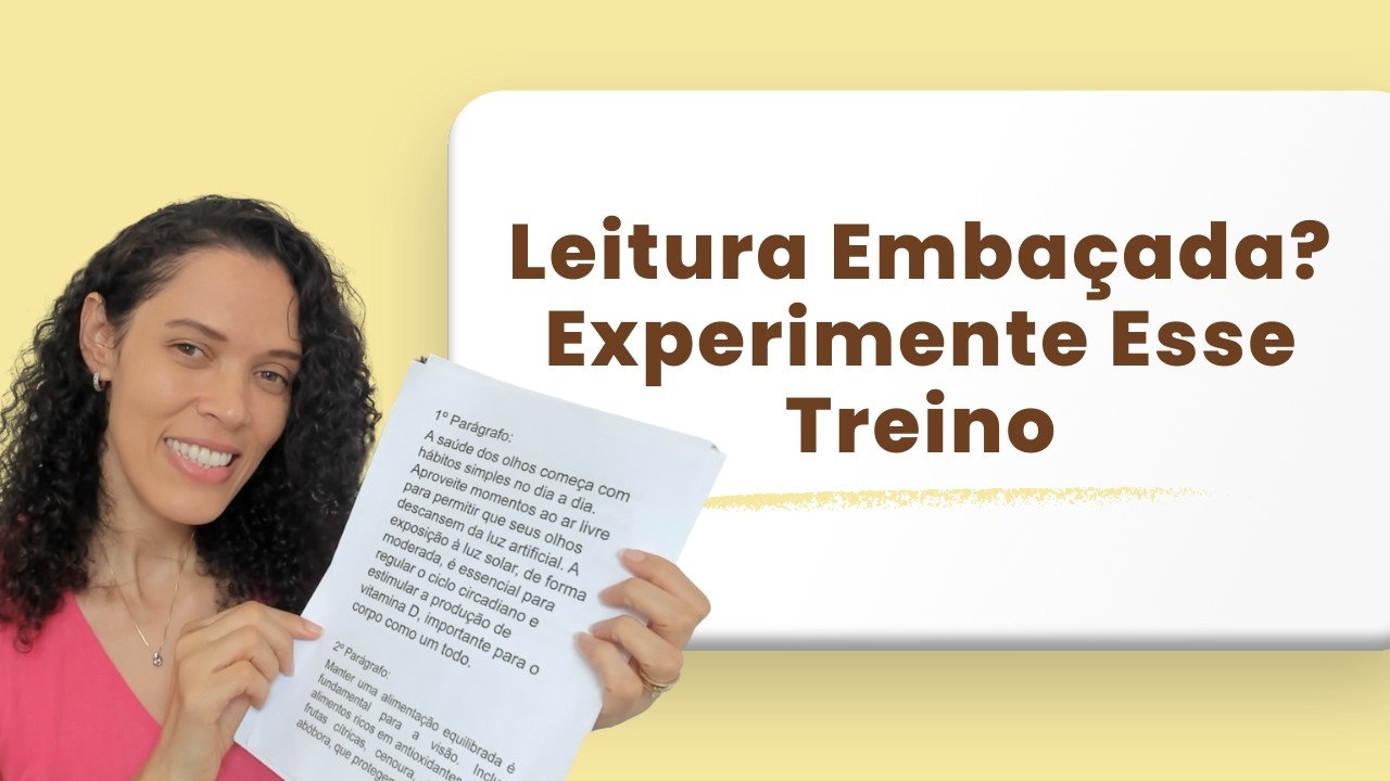 Leitura Embaçada?  Experimente Esse Treino