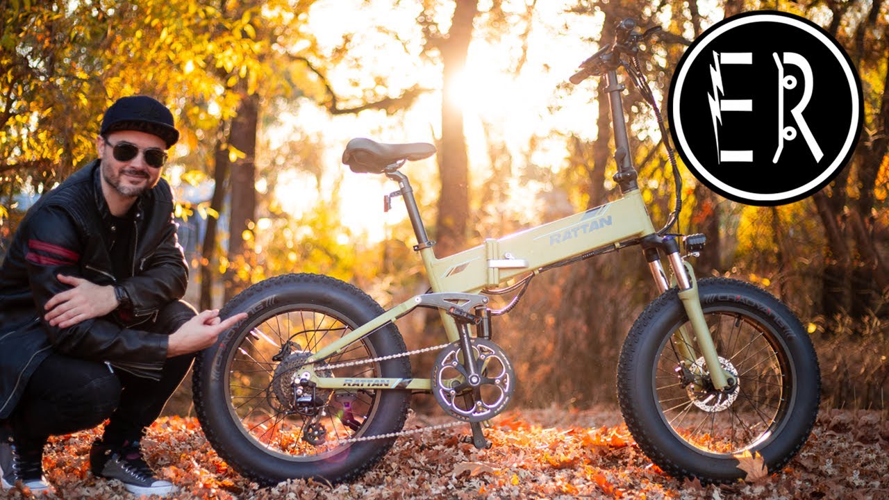 28 MPH FULL SUSPENSION fat tire folder! Rattan Fat Bear Plus electric bike review + GIVEAWAY RESULTS