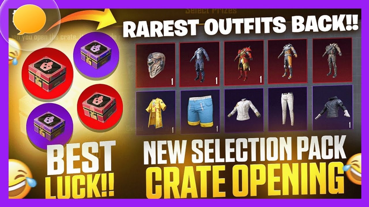 OLD MOST RARE OUTFITS BACK SELECTION Commander & Crew Set🔥 |Selection Lucky Spin Crate Opening |BGMI