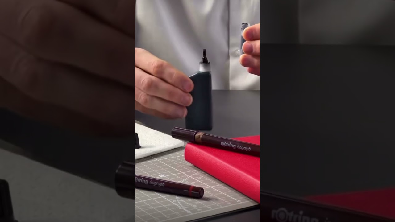 Rotring isograph 😊 correct way to refill #youtubeshorts #viral #fountainpen
