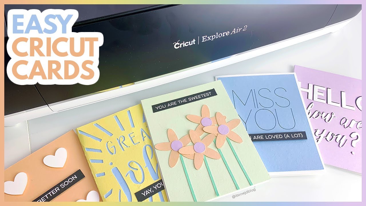 CRICUT FOR CARDMAKING: 5 Easy Beginner Tutorials